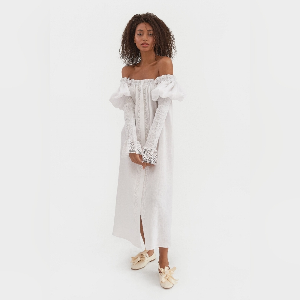 Sleeper Opera 100% linen dress, small